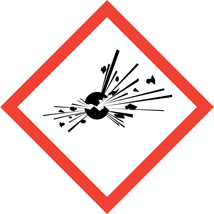 New explosive hazard clp symbols ghs reach